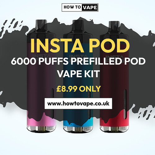 Instapod 6000 Puffs Prefilled Pod Vape Kit