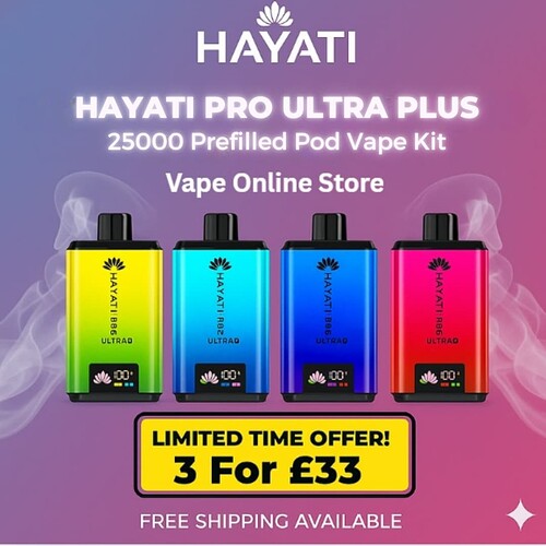 HAYATI PRO ULTRA PLUS 25000 Prefilled Pod Vape Kit